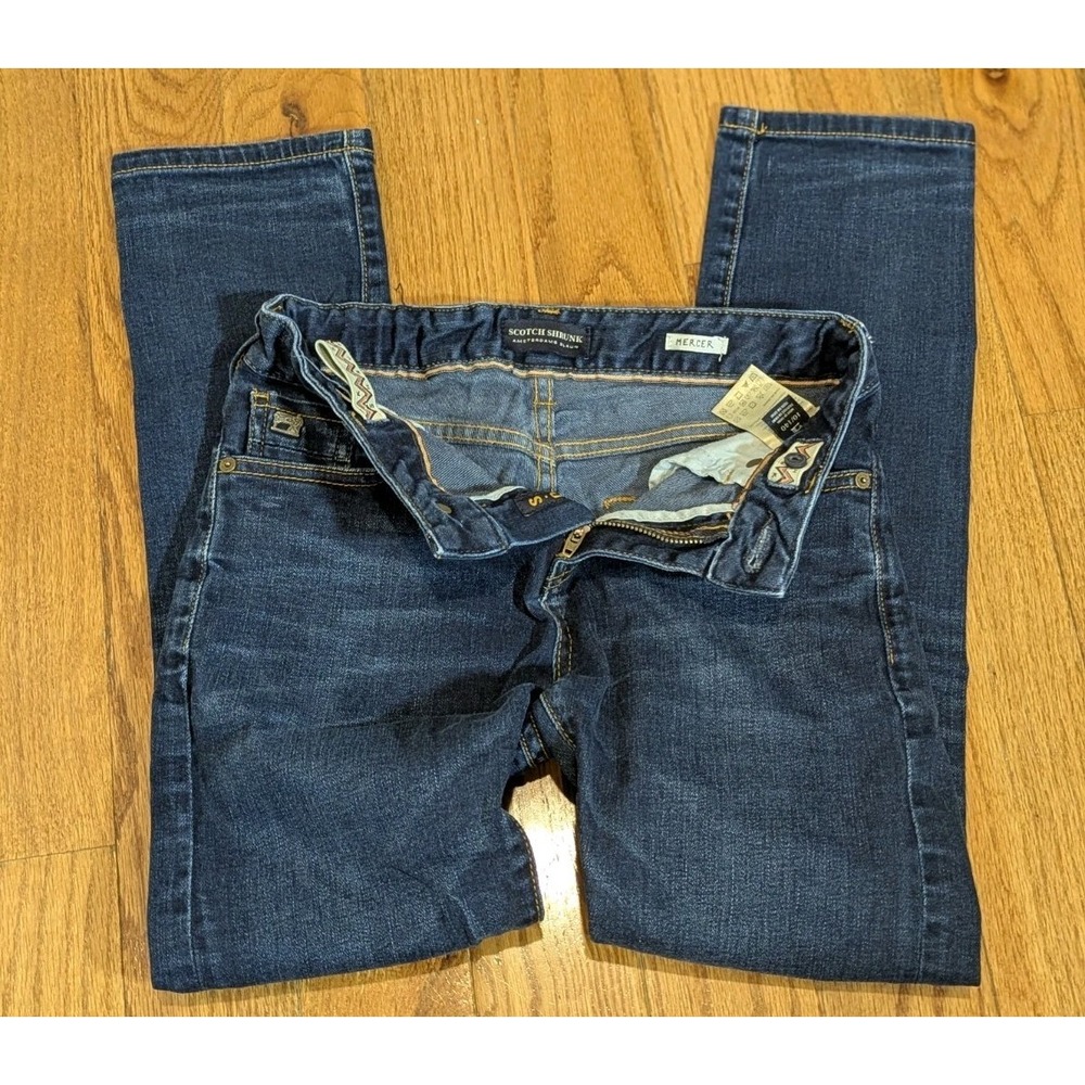 Dark Wash Designer Straight Leg Jeans Scotch & Soda Mercer Kids 10